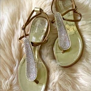 Giuseppe Zanotti Crystal Embellished Wedge